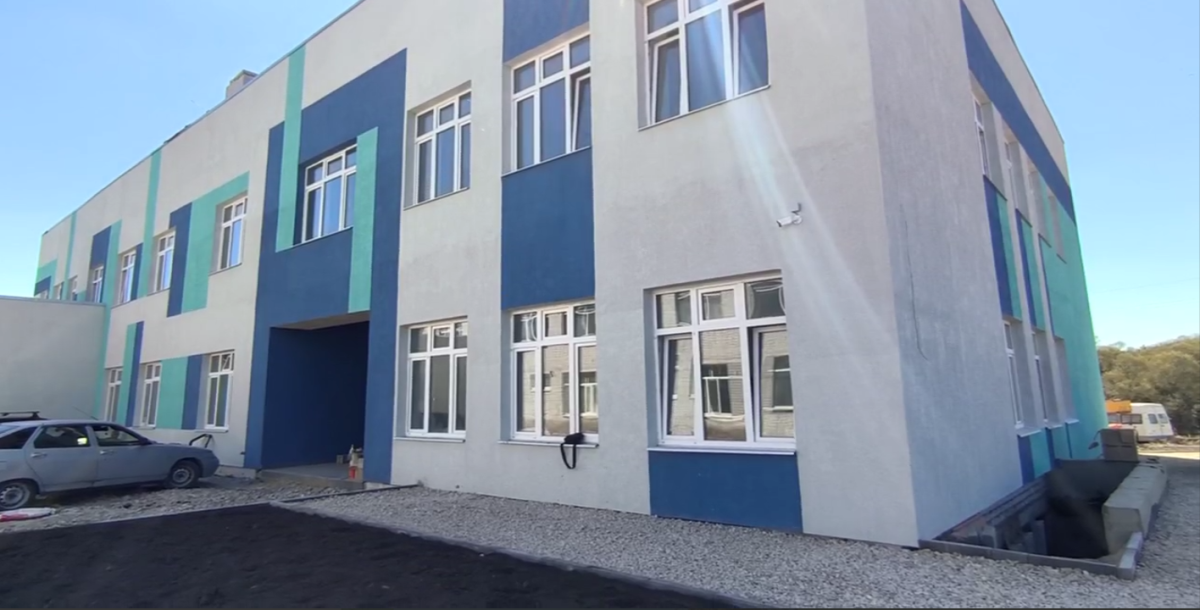 Нацпроект «Образование»:В селе Мизино-Лапшиновка завершается строительство пристройки к школе.